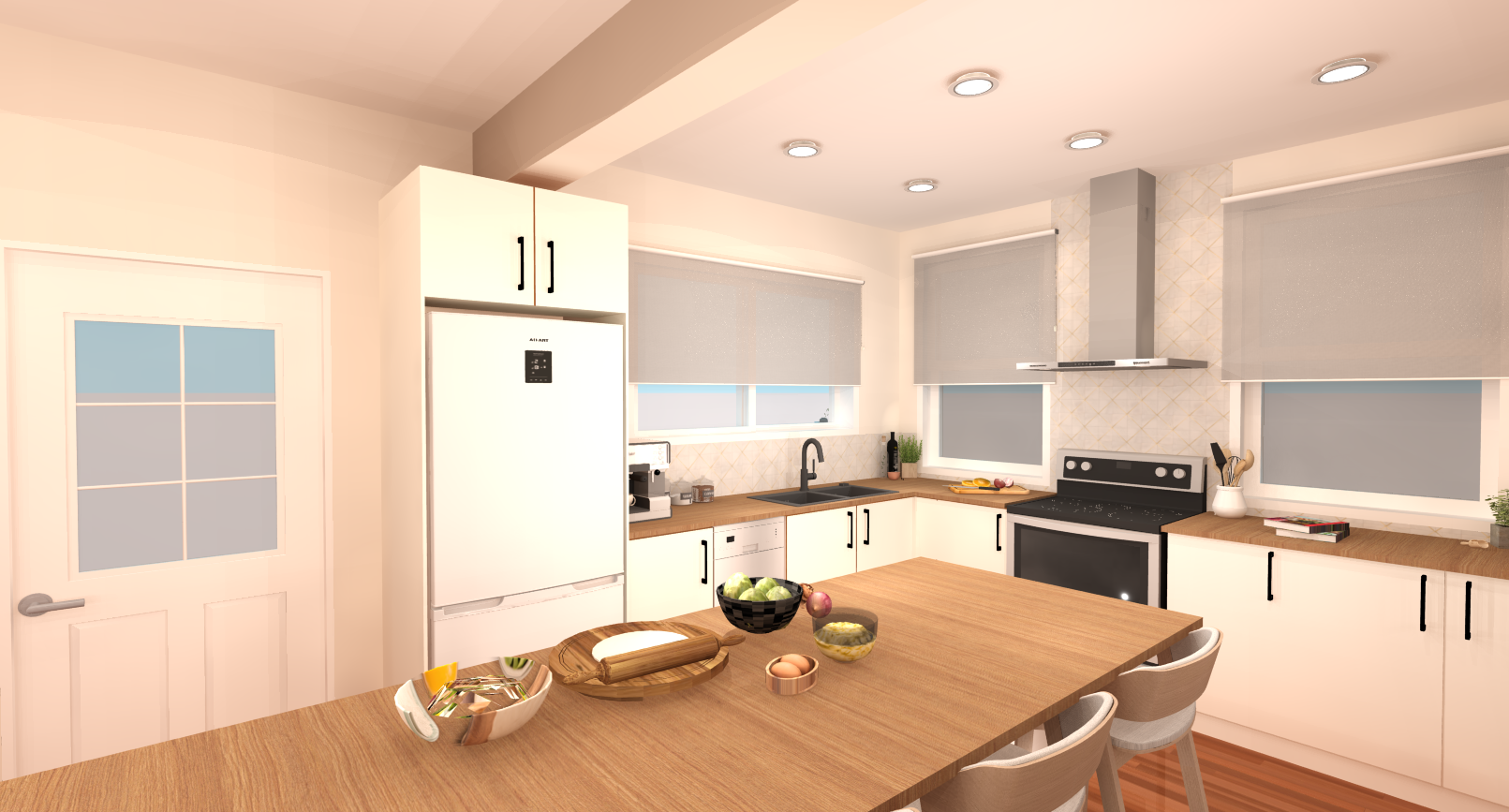 M&A – Projet de rénovation – Cuisine contemporaine & modernisée